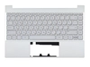 Клавиатура (топ-панель) для ноутбука HP Pavilion 13-BB серебристая с серебристым топкейсом