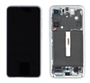 Дисплей (экран) в сборе с тачскрином для Samsung Galaxy S21 FE 5G SM-G990B/DS белый с рамкой (Premium LCD)