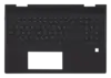 Клавиатура (топ-панель) для ноутбука HP Envy 15-DR 15-DS черная с черным топкейсом