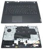 Клавиатура (топ-панель) для ноутбука Lenovo Legion Y540-17 черная с черным топкейсом, с подсветкой