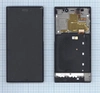 Дисплей (экран) в сборе с тачскрином для Xiaomi Mi 3 WCDMA черный с рамкой
