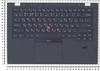 Клавиатура (топ-панель) для ноутбука Lenovo ThinkPad X1 Carbon черная с черным топкейсом