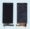 Дисплей (экран) в сборе с тачскрином для Huawei Ascend P6 черный