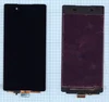 Дисплей (экран) в сборе с тачскрином для Sony Xperia Z3+ (Plus) черный