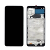 Дисплей (экран) в сборе с тачскрином для Samsung Galaxy A22 SM-A225F черный с рамкой (OLED)