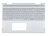 Клавиатура (топ-панель) для ноутбука HP Envy x360 15-BP серебристая с серебристым топкейсом