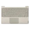 Клавиатура (топ-панель) для ноутбука Lenovo Yoga S740-14IIL серебристая с серебристым топкейсом