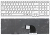 Клавиатура для ноутбука Sony Vaio SVE15 E15 белая без подсветки, плоский Enter