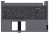 Клавиатура (топ-панель) для ноутбука Lenovo ThinkBook 15-IML, 15-IIL черная с темно-серым топкейсом, без подсветки