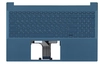 Клавиатура (топ-панель) для ноутбука HP Pavilion 15-EG 15-EH синяя с синим топкейсом, с подсветкой