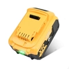 Аккумулятор для электроинструмента DeWALT DCB184, DCB184-XJ, LED 18-20V 5000mAh