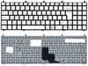 Клавиатура для ноутбука DNS W765S белая без рамки, большой Enter