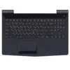 Клавиатура (топ-панель) для ноутбука Lenovo Legion Y520-15IKBN черная с черным топкейсом