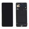 Дисплей (экран) в сборе с тачскрином для Samsung Galaxy A71 SM-A715F (OLED Small Size) черный с рамкой