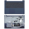 Клавиатура (топ-панель) для ноутбука Lenovo IdeaPad 330-15 черная с синим топкейсом