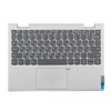Клавиатура (топ-панель) для ноутбука Lenovo IdeaPad Flex 3-11IGL05 серая с серебристым топкейсом