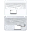 Клавиатура (топ-панель) для ноутбука Asus X540 белая с белым топкейсом