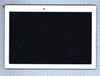 Дисплей (экран) в сборе с тачскрином для Lenovo Tab 2 A10-70 белый с рамкой