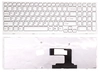 Клавиатура для ноутбука Sony Vaio VPC-EL белая с белой рамкой
