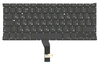 Клавиатура для ноутбука Apple Macbook A1369 A1466 черная без подсветки, большой Enter