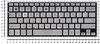 Клавиатура для ноутбука Asus UX31E серебристая