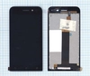 Дисплей (экран) в сборе с тачскрином для Asus ZenFone Go ZB452KG черный