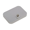 Стакан зарядки для Apple iPhone Dock металлический серебристый