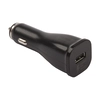 Автомобильная зарядка LP Fast Charge с USB выходом + кабель USB Type-C 9V-1,67A черная, коробка