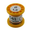 Припой-катушка ПОС-61 с канифолью, диам. 1,0 мм, 50 гр