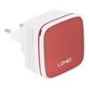 Блок питания (сетевой адаптер) LDNIO 2 USB выхода 2,4А Quick Charge 2.0 + кабель Micro USB A2405Q белый с красным, коробка