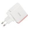 Блок питания (сетевой адаптер) LDNIO с USB выходом 3,0А Quick Charge 3.0 18W + кабель для Apple 8 pin A1302Q белый, коробка