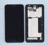 Дисплей (экран) в сборе с тачскрином для Asus ZenFone 2 ZE551ML черный с рамкой (с разбора)