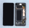 Дисплей (экран) в сборе с тачскрином для Samsung Galaxy S10 SM-G973FD черный с рамкой (Premium SC LCD)