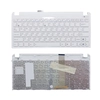 Клавиатура (топ-панель) для ноутбука Asus Eee PC 1011CX  белая с белым топкейсом (версия 1)