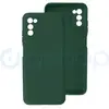 Чехол-накладка для Samsung Galaxy A03s (SM-A037) Full Silicone Case (темно-зеленый)