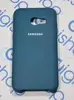 Чехол кейс для Samsung Galaxy A3 2017 (А320) Soft Touch (сине-зеленый)