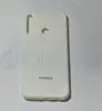 Чехол-накладка для Huawei Honor 9C силикон с блестками (белый)
