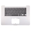 Топкейс с клавиатурой для Macbook Pro 15" A1286 (late 2008) US (Прямоугольный горизонтальный Enter) с подсветкой, индикатором акб и креплениями