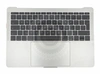Топкейс с клавиатурой и тачпадом для MacBook Pro Retina 13" A1708 (Late 2016 - Mid 2017) UK (Г-образный вертикальный Enter) Silver