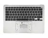 Топкейс (корпус) с клавиатурой и подсветкой для MacBook Air Retina 13" A2179 (Early 2020) RUS РСТ (Г-образный вертикальный Enter) Silver