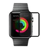 Защитное стекло для Apple Watch/Watch 2/Watch 3 (42 мм) (Полное покрытие) Черное