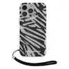 Чехол Karl Lagerfeld Zebra Hard + Nylon Hand Cord для iPhone 16 Pro, PC/TPU Black (KLHCP16LHZBPKCCK)