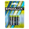 Батарейки Ergolux Alkaline LR03 (AAA), 1,5В, 4 шт (BL4)