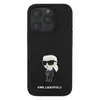 Чехол Karl Lagerfeld Fixed Glitters NFT Karl Ikonik Metal pin для iPhone 16 Pro Max Black (KLHCP16XGKNPSK)