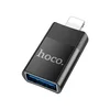 OTG-адаптер Hoco UA17 USB-Lightning, черный