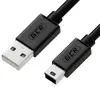 Greenconnect Кабель 1.8m USB 2.0, AM/mini 5P, черный, 28/28 AWG, экран, армированный, морозостойкий