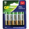 AA Батарейка GP Super Alkaline 15A/IVI-2CR10, 10 шт.