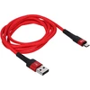 Кабель TFN Envy, microUSB, 1,2m, нейлон Red (TFN-C-ENV-MIC1MRD)