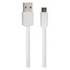 Кабель Usams U2 USB/microUSB, плоский, 1 м, белый (SJ201MIC02)