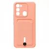 Чехол-накладка - SC304 с картхолдером для "Tecno Spark 8c/Spark Go (2022)" (light pink)